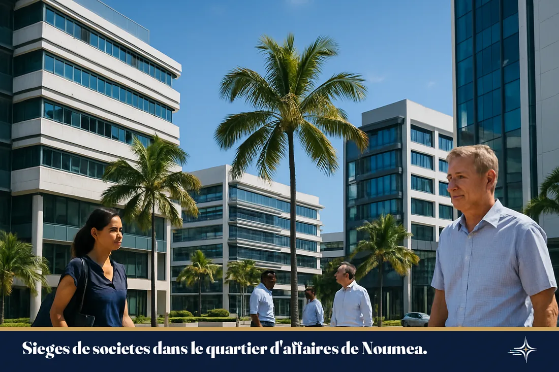 Quartier d'affaires de Nouméa où siègent des groupes de sociétés