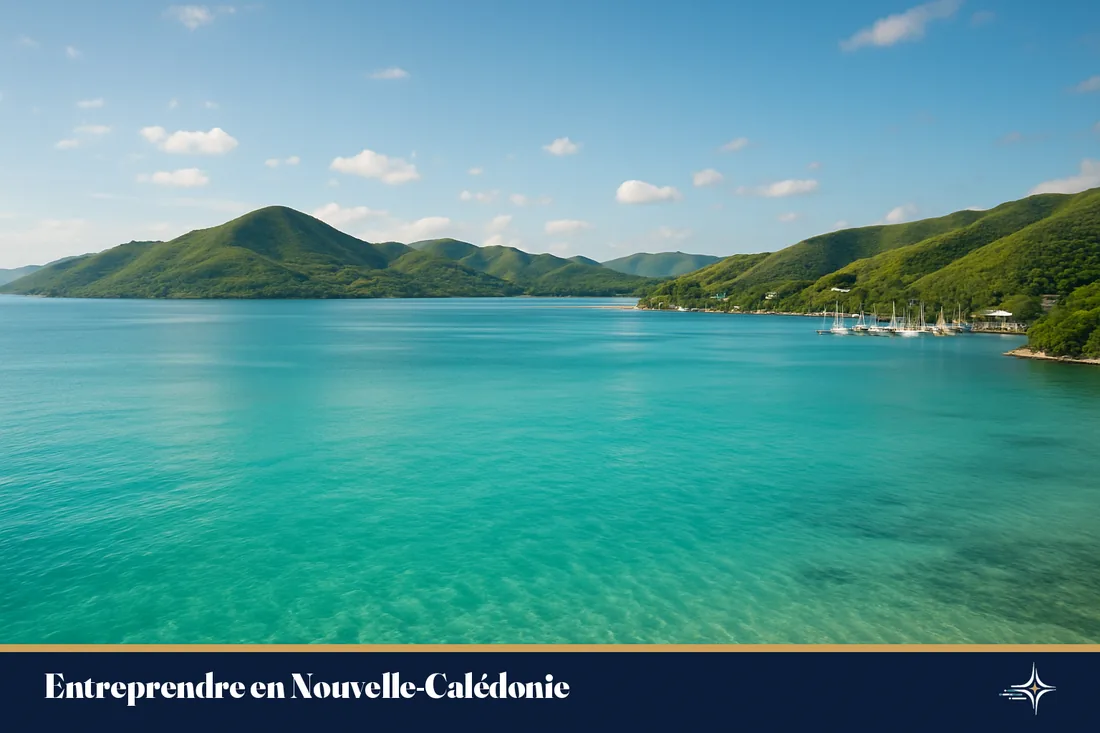 Le lagon turquoise de Nouméa sous une lumière douce du Pacifique